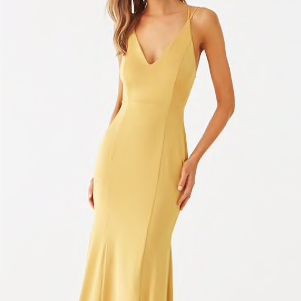 Forever 21 gold dress
